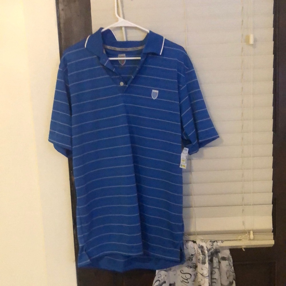 Men's Blue Stripe Faldo Golf t-shirt M​​